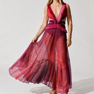 Patbo - Ombre Netted Beach Dress